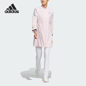 女士运动夹克外套HZ9983 高尔夫中长款 Adidas 阿迪达斯正品