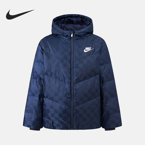 Nike/耐克正品冬季大童运动连帽复古保暖长袖羽绒服IQ9950-410