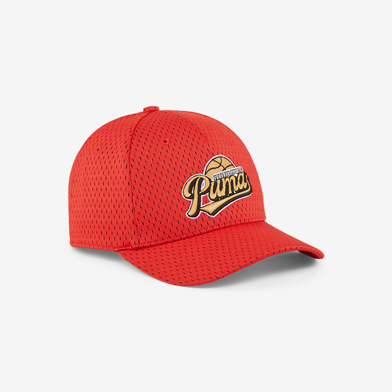 Puma/彪马正品空新款红色出街轻盈遮阳简约经典棒球帽025143-03