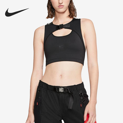Nike/耐克正品MMW联名款女子休闲短款运动训练背心CK1544-010