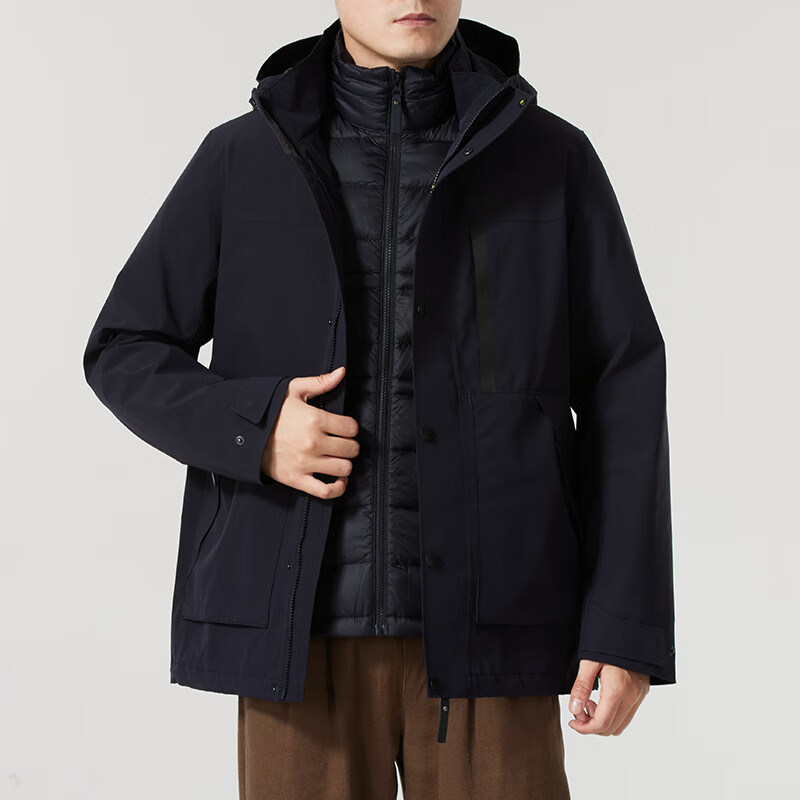 Jack wolfskin/狼爪正品三合一男士羽绒冲锋衣5122091-C0413