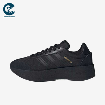 Adidas/阿迪达斯正品三叶草CITYRNR新款女经典黑色鞋跑步鞋JS3624