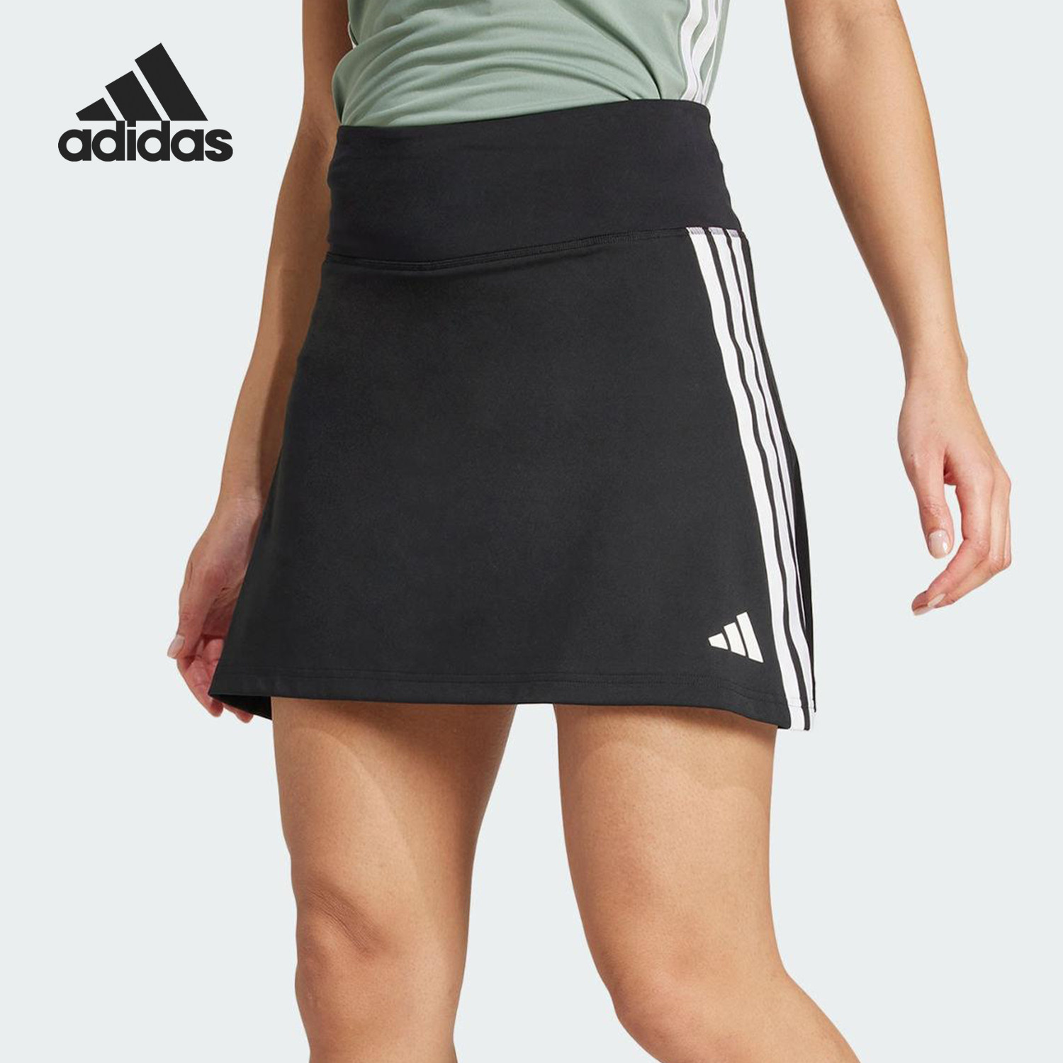 Adidas/阿迪达斯正品2025夏季款女士经典运动透气半身裙JP1157 - 实物图