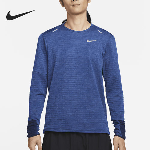 Nike/耐克正品冬季新款男子运动加绒休闲长袖T恤DD5650-451