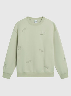 Puma/彪马正品运动男士宽松针织时尚休闲卫衣套头衫631070-33