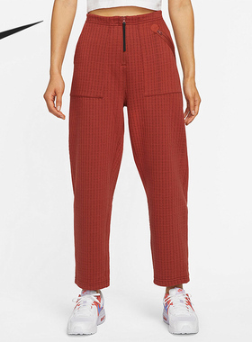 Nike/耐克正品女子舒适直筒中腰针织运动休闲长裤 DD4615-670