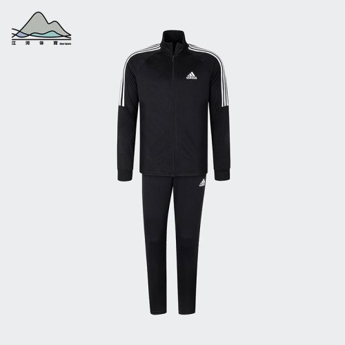 Adidas/阿迪达斯正品春秋男士休闲运动三条纹户外修身套装H28922