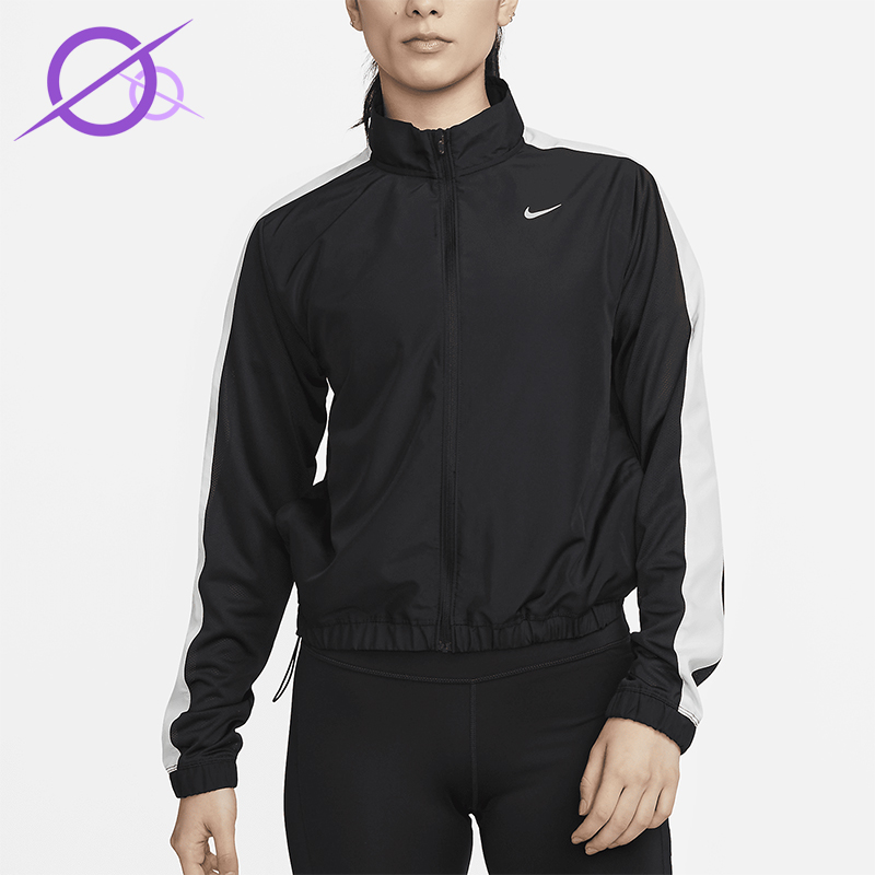 Nike/耐克正品Dri-FIT女士户外跑步立领拼接运动外套DX1038-010