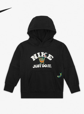 Nike/耐克正品春季套头连帽衫小童运动休闲卫衣 DR9986-010