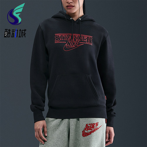 Nike/耐克正品Stranger Things男士印花连帽套头卫衣IF8519-010