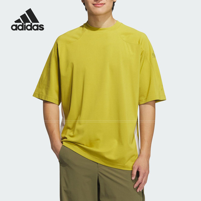 Adidas/阿迪达斯正品2025夏季新款男士透气户外短袖JZ8429