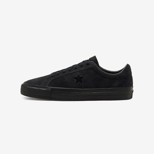 Converse匡威 ONE STAR PRO 低帮休闲黑武士反毛皮滑板鞋 166839C