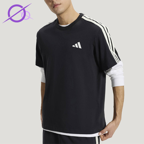 Adidas/阿迪达斯正品2026年男士日常休闲经典运动短袖T恤KR2490