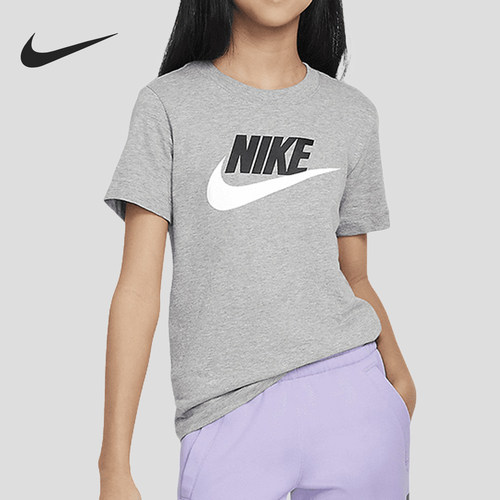 Nike/耐克正品大童款运动休闲舒适柔软透气短袖T恤FZ5178-063