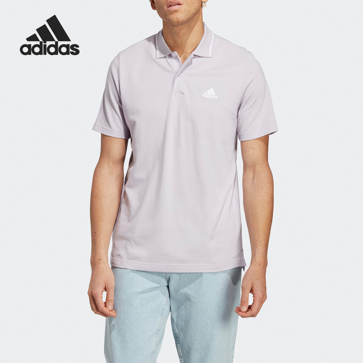 阿迪达斯男子运动短袖