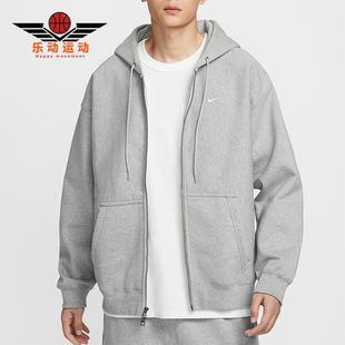 休闲拉链开襟连帽外套HV1085 Nike Swoosh男士 Solo 063 耐克正品