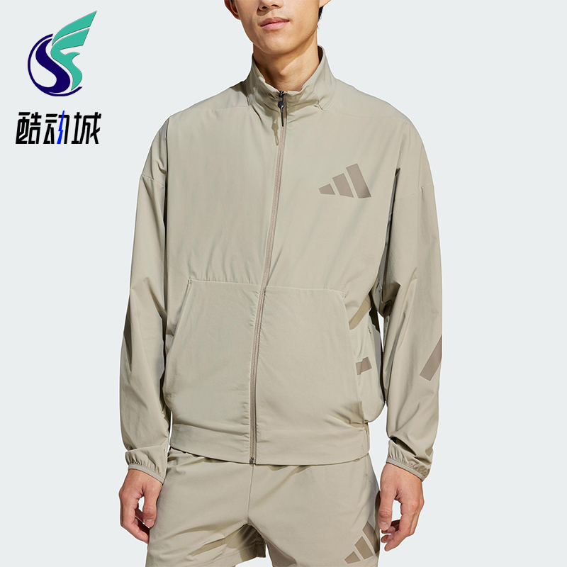 Adidas/阿迪达斯正品新款男士经典立领梭织训练运动夹克JN9028