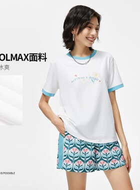 李宁正品新款女子吸汗排湿休闲舒适透气圆领运动短袖轻T恤AHST488