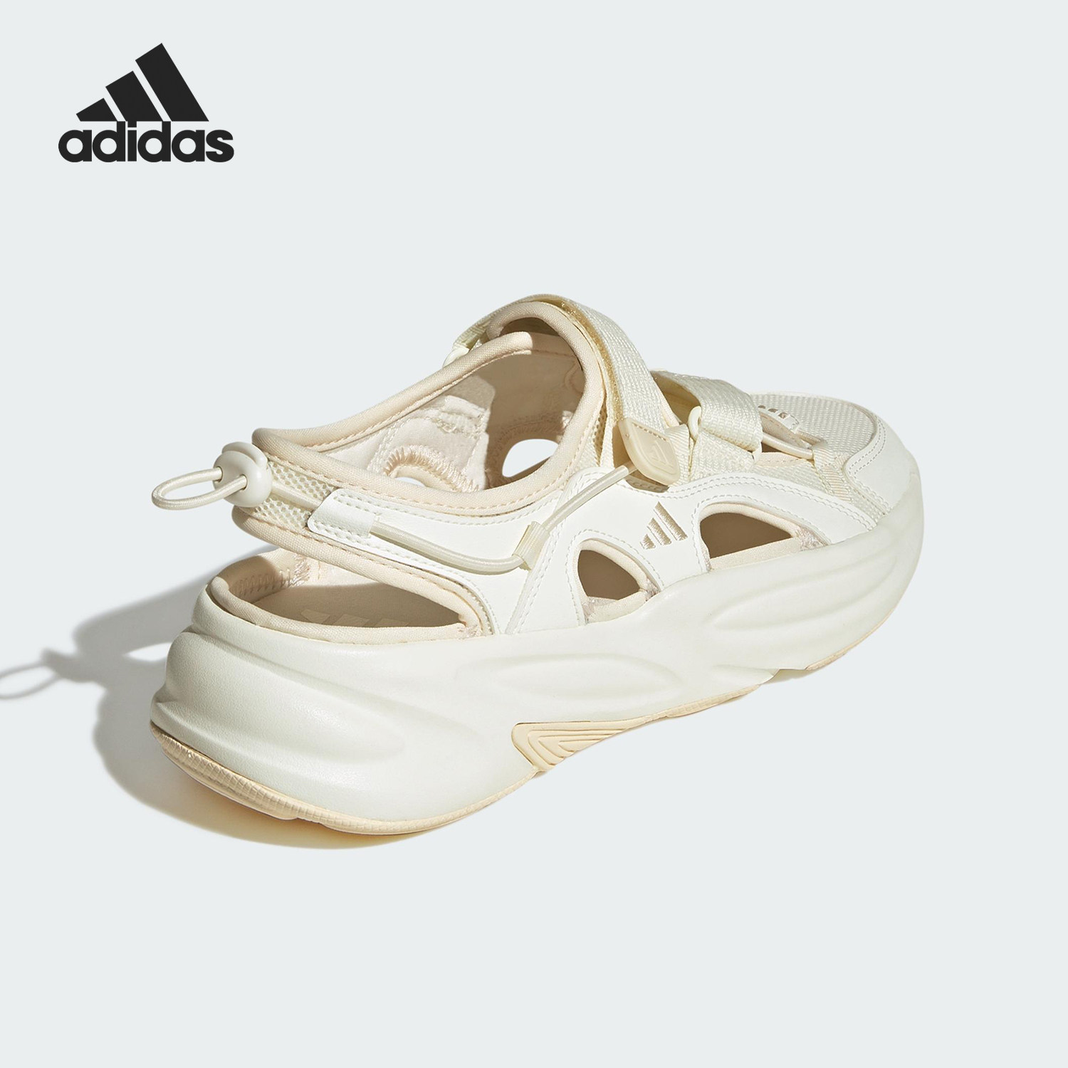 Adidas/阿迪达斯正品OZWAVE SANDAL男女透气厚底凉鞋JS4577
