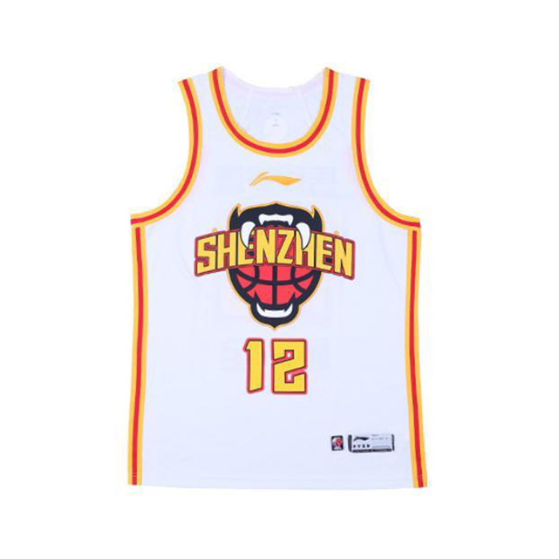 李宁正品CBA篮球系列男子字母印花圆领透气运动无袖背心AAYTB93-1