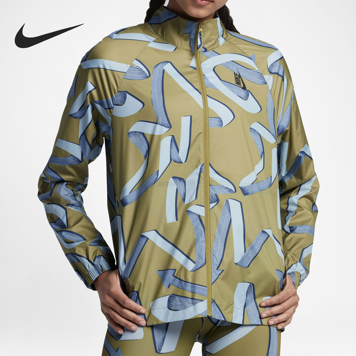 Nike/耐克正品LAB ESSENTIALS女士经典立领梭织外套883895-335