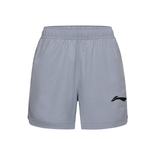 李宁正品羽毛球系列女子高弹吸湿舒适透气比赛运动短裤AAPU170-2