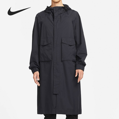 Nike/耐克正品男士休闲纯色长袖耐磨连帽风衣外套DH2906-010