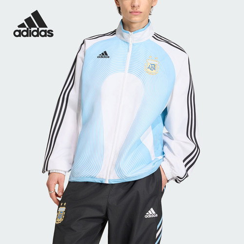 Adidas/阿迪达斯正品2026春季款男士耐穿立领足球运动外套JM1091