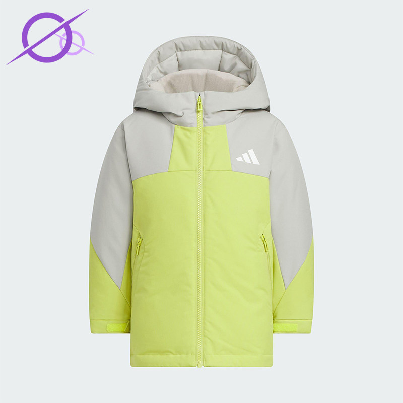 Adidas/阿迪达斯正品LK DOWN PARKA儿童连帽保暖运动羽绒服KC5413