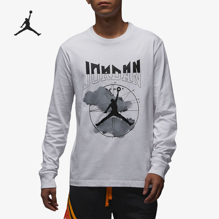 Nike/耐克正品新款男子时尚印花运动休闲圆领长袖T恤FD7005