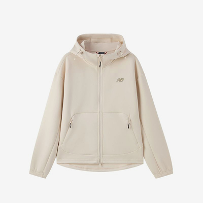 New Balance/NB正品运动男子户外休闲连帽夹克外套MDF13051-LBE