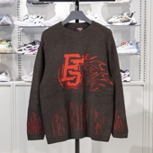 AMBV149 李宁正品 男子宽松厚实保暖套头编织衫 新款 2025年春季