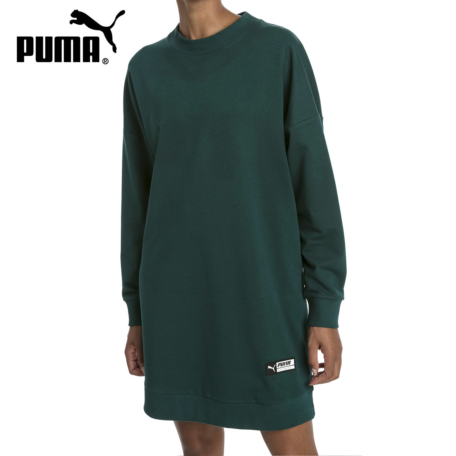 彪马女子运动休闲圆领套头衫