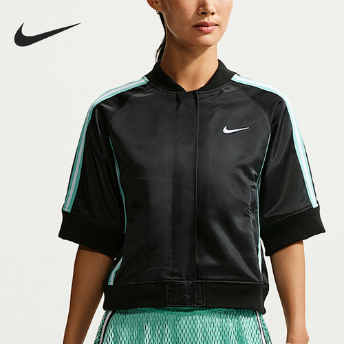 Nike/耐克正品Court Slam女士梭织立领短袖网球T恤IQ2683-010