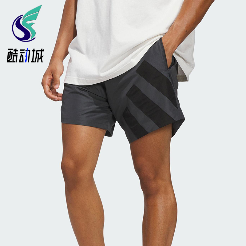 Adidas/阿迪达斯正品ANTED SHORT男士运动梭织宽松篮球短裤KC1612