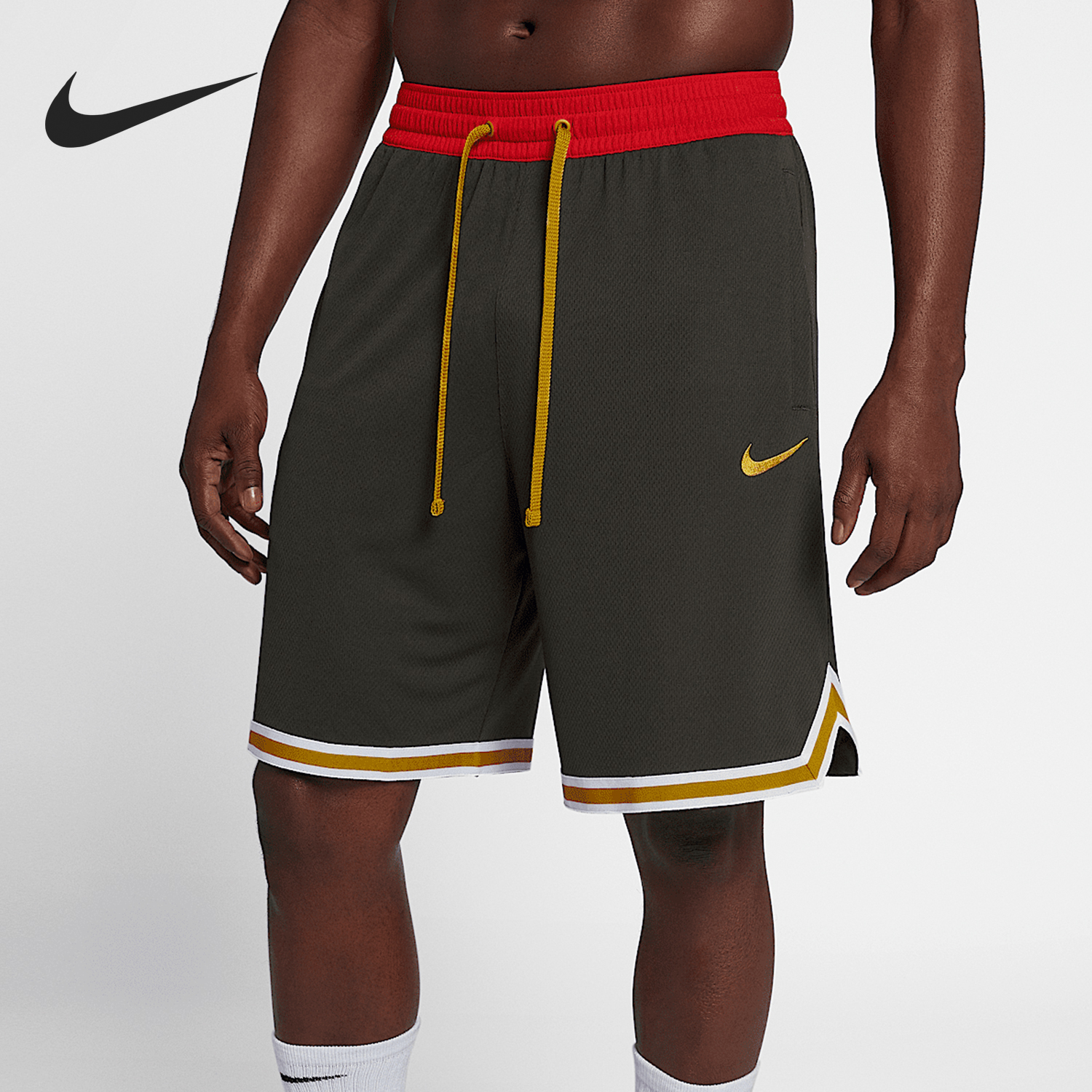 Nike/耐克正品夏季新款男士拼接刺绣篮球运动短裤925820-355