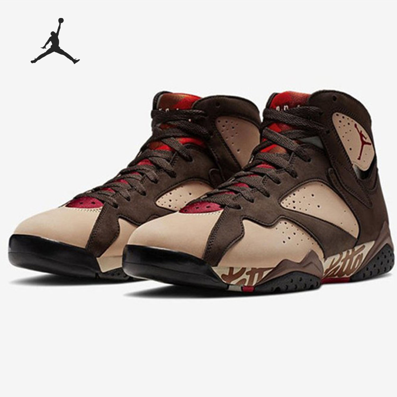 Nike/耐克正品男子 Air Jordan 7 x Patta 涂鸦运动篮球鞋 AT3375