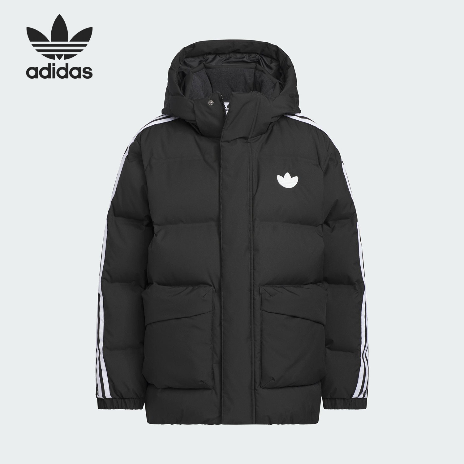 Adidas/阿迪达斯正品三叶草儿童休闲加厚保暖运动羽绒服KC5388