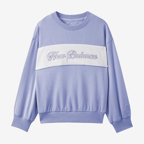 New Balance新百伦正品儿童套头圆领落肩长袖卫衣7CE1-LPU