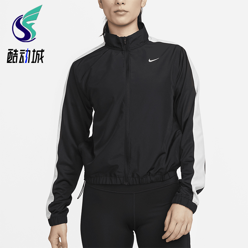 Nike/耐克正品Dri-FIT女士户外跑步立领拼接运动外套DX1038-010