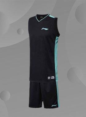 李宁篮球服套装男球衣训练队服比赛球服透气运动服比赛装AATR041