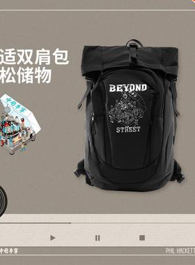 李宁正品X Phil Hackett联名系列男女款反光大容量双肩包ABDV049