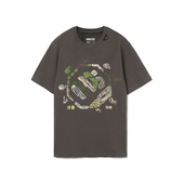 新款 BAD FIVE篮球系列宽松时尚 李宁男夏季 休闲短袖 T恤AHSR469