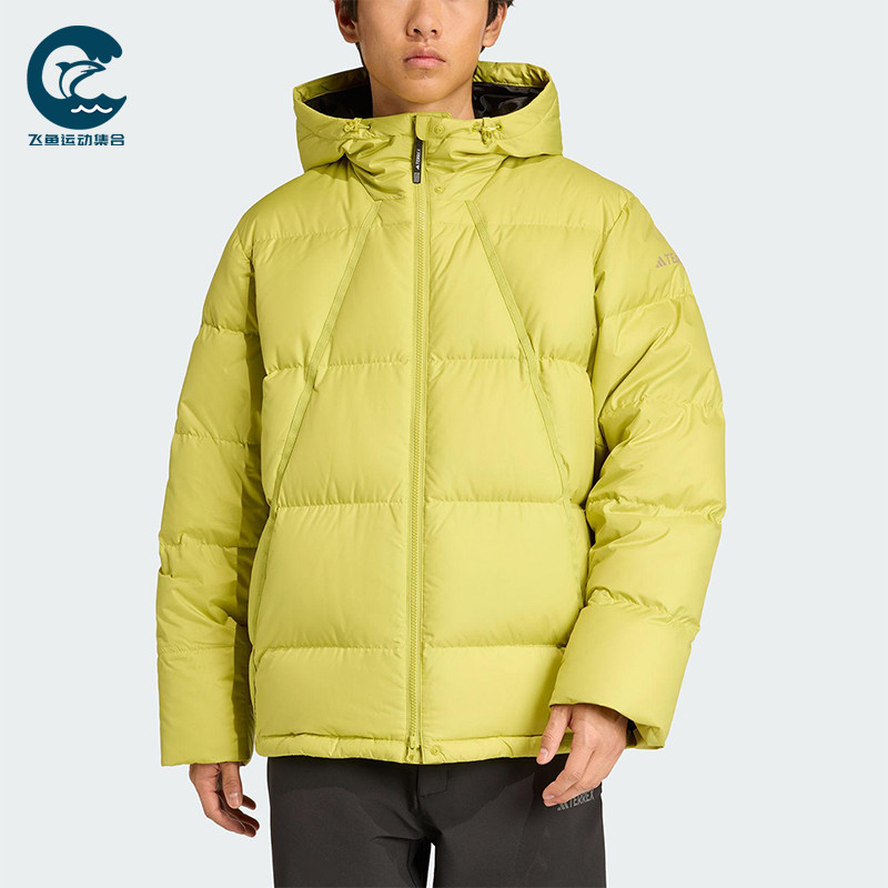 Adidas/阿迪达斯正品GOOSE DOWN JACKET男士经典连帽羽绒服JV6209