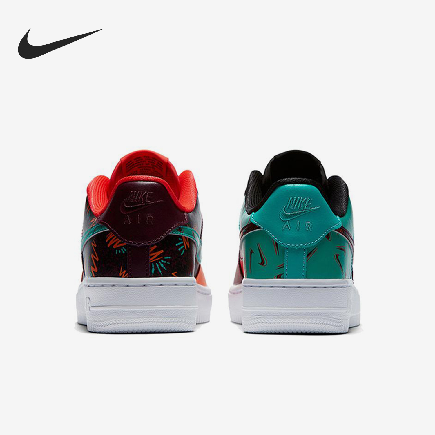 Nike/耐克正品Air Force 1 GS女子大童经典鸳鸯鞋AT3407-600