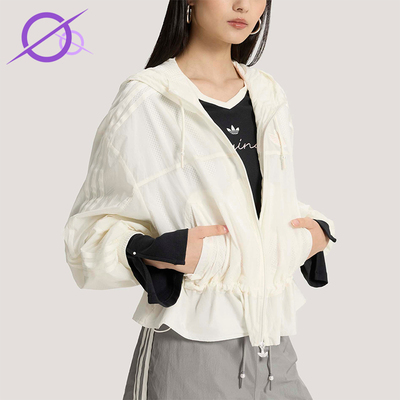 Adidas/阿迪达斯正品P WINDBREAKR女士三叶草时尚休闲夹克KS2875