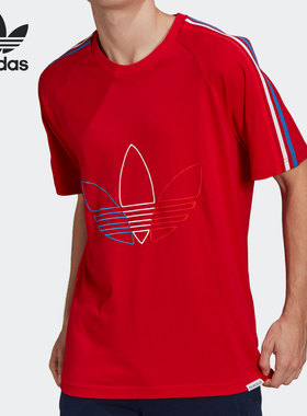 Adidas/阿迪达斯正品当季男子新款三叶草运动短袖T恤GR0534