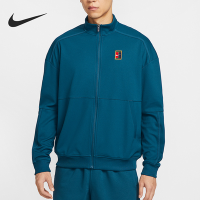 Nike/耐克正品Court Heritage男士薄绒网球经典夹克FZ6926-415