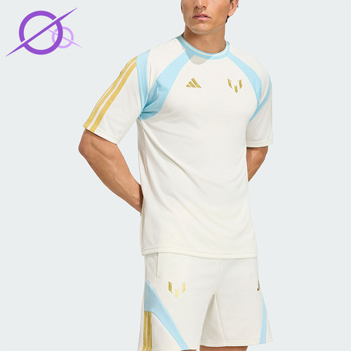 Adidas/阿迪达斯正品男士印花休闲圆领套头经典透气短袖T恤KH0334