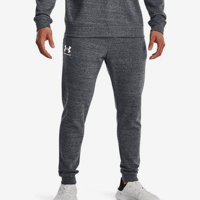 UA/安德玛正品Rival Terry男士修身运动针织束脚长裤1380843-012